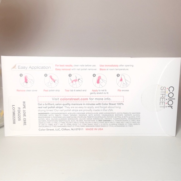 Color Street Hope, Love, Cure Retired Childhood Cancer Fundraiser Nail Set - Picture 10 of 10